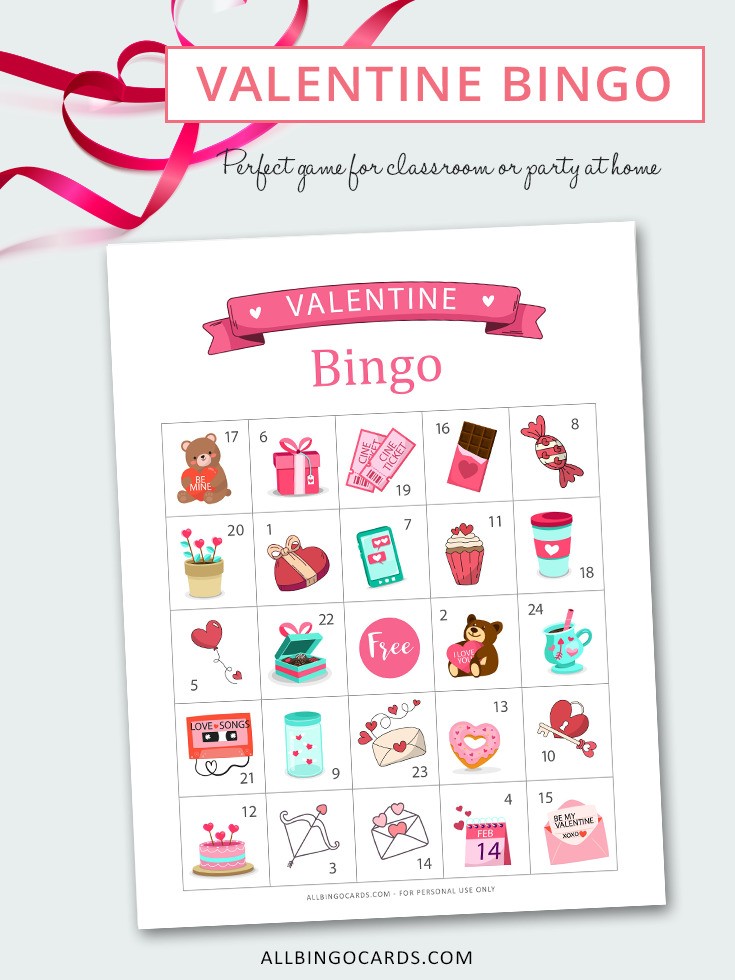 "Valentines Day Bingo Printable