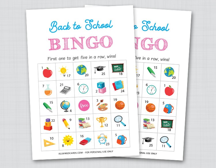 printable bingo cards