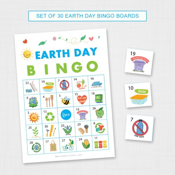 Set of 30 Bingo Cards Printable