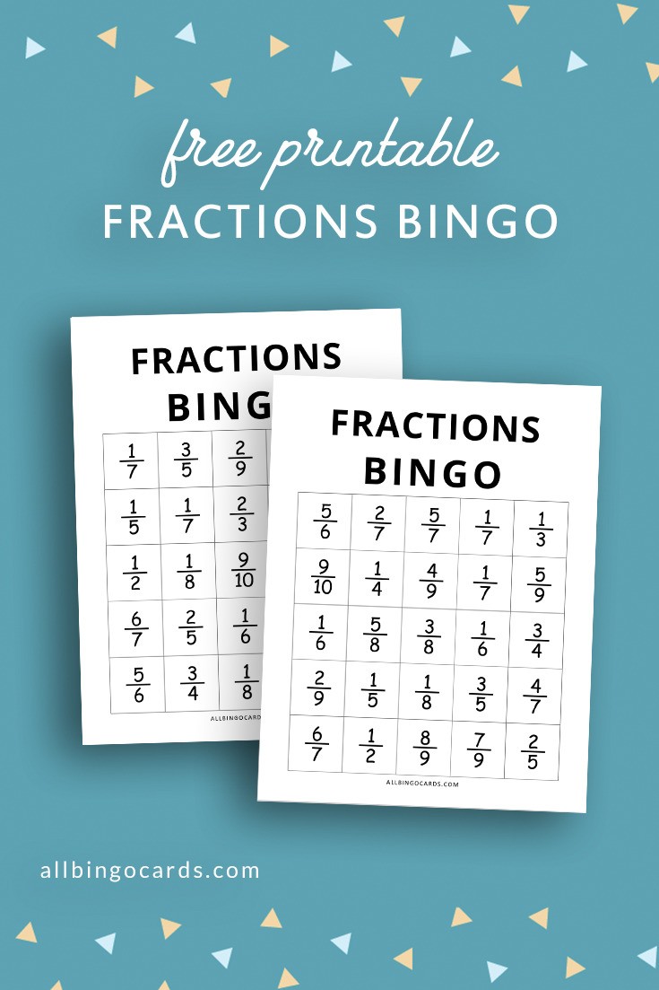 Printable Simplifying Fractions Bingo