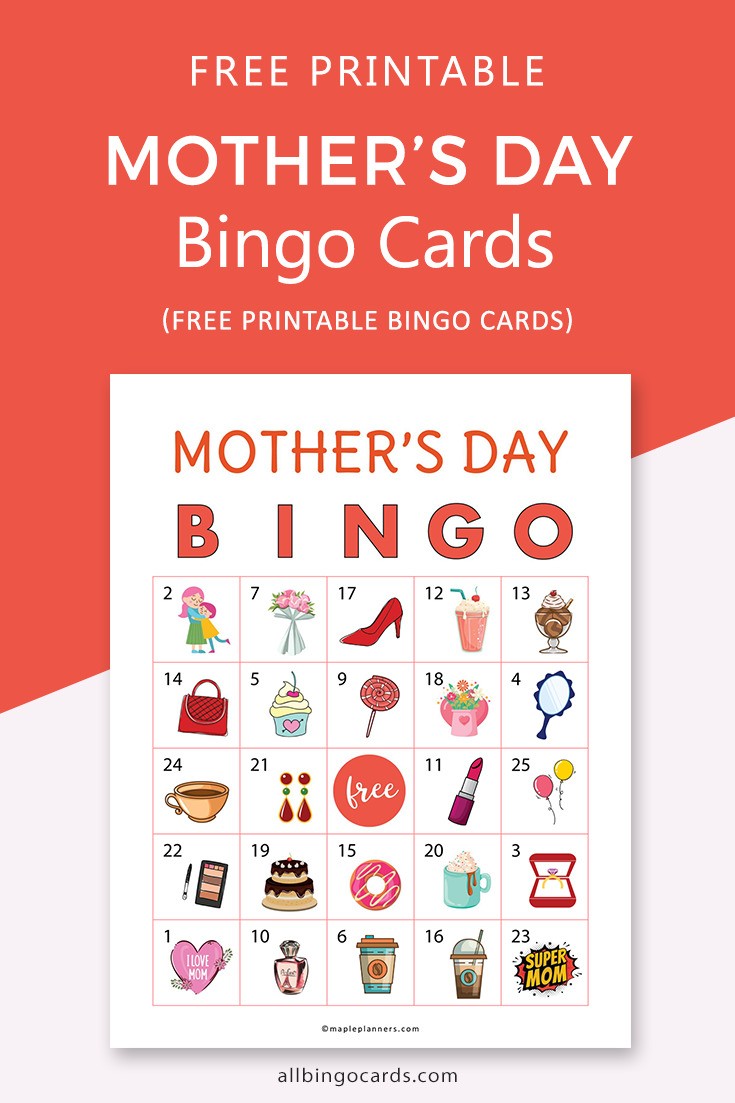 Mothers Day Bingo Printable