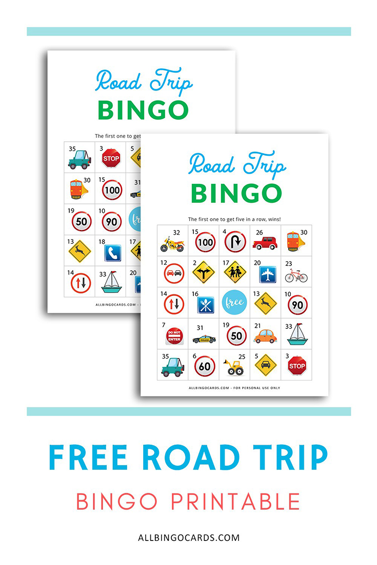 Road Trip Bingo for Kids